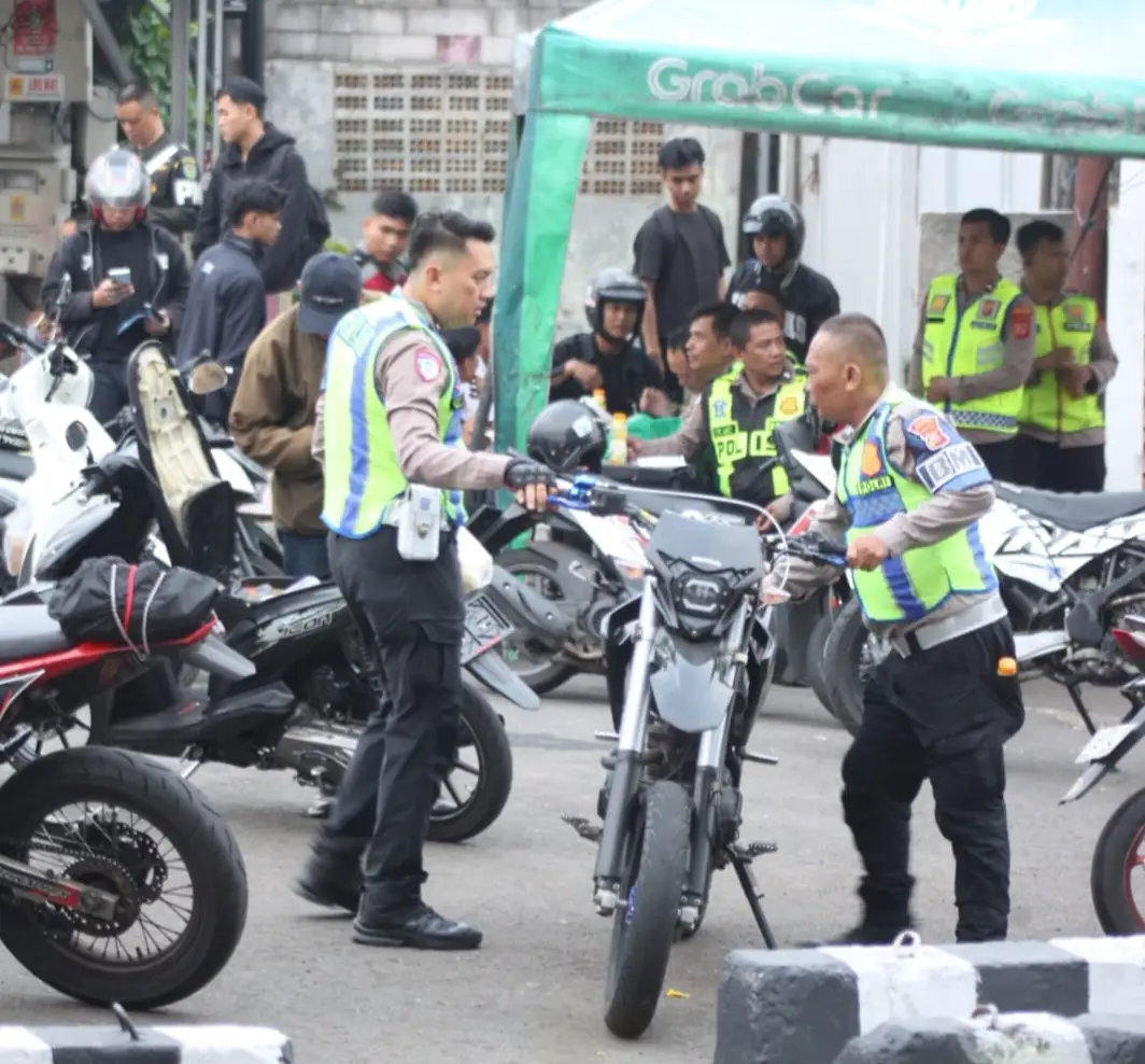Polres Cianjur Amankan 48 Motor dalam KRYD, 36 Terjaring Knalpot Brong