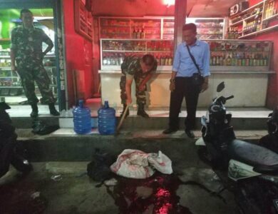 Aparat Kodim 0608/Cianjur menggelar razia minuman keras (miras) .