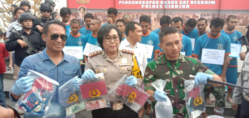 Polres Cianjur Rilis Hasil Operasi Pekat Lodaya 2019