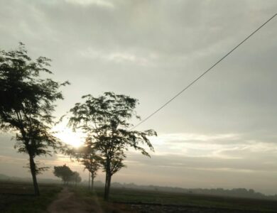 Suasana Desa Siluman Kabupaten Subang.