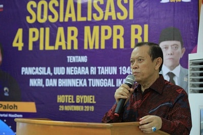 Anggota MPR RI, H. Tjetjep Muchtar Soleh, MM, mengadakan Sosialisasi 4 Pilar Kebangsaan di Hotel Bydiel, Jumat (29/11/2019).