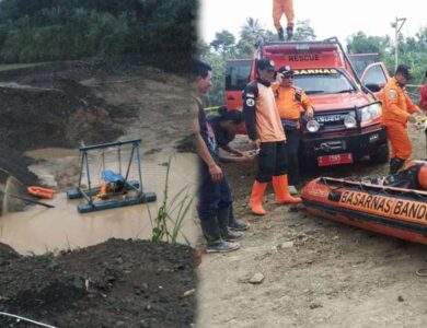 Keluarga Tak Ingin Cari Korban Pakai Jangkar, BPBD Cianjur Sedot Kubangan Longsor