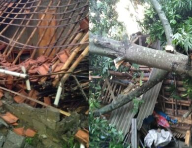 Haurwangi Dilanda Puting Beliung, 10 Rumah di Desa Cihea Ambruk