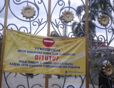 Sudah Dua Bulan Alun-alun Cianjur Ditutup, Ini Penjelasan Pemkab