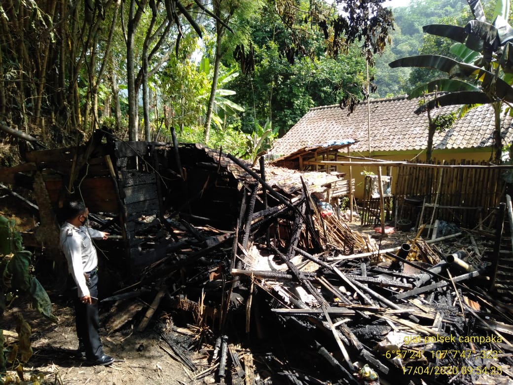 Kebakaran di Campaka, Rumah Serta Isinya Ludes Terbakar