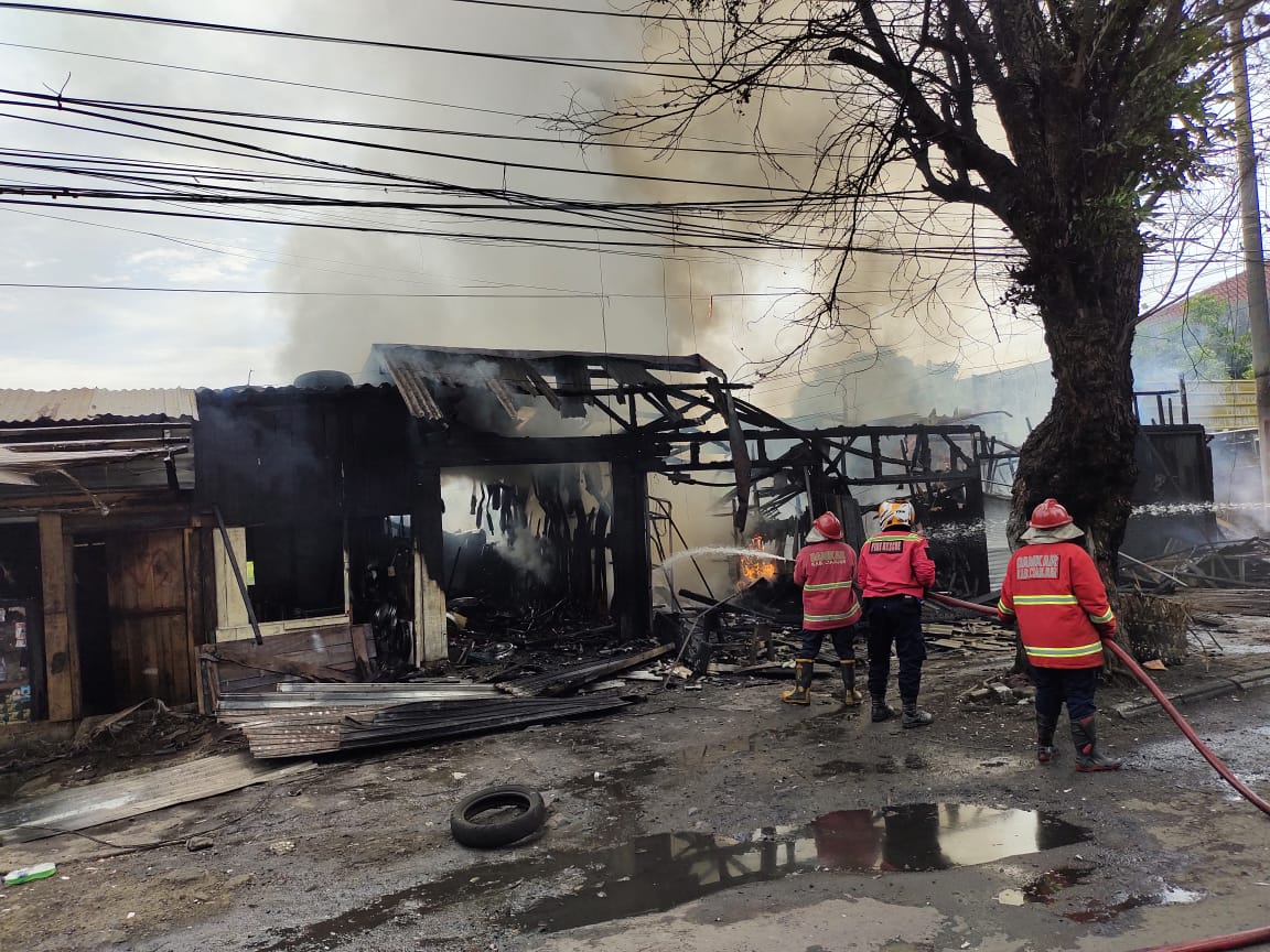 Kebakaran Kios di Cianjur Diduga Disebabkan Korsleting Listrik