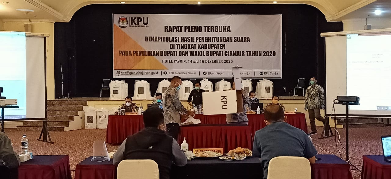 KPU Cianjur Tetapkan Hasil Rekapitulasi Suara Pilkada Cianjur 2020, BHS-M Berjaya Peroleh 600.394 Suara