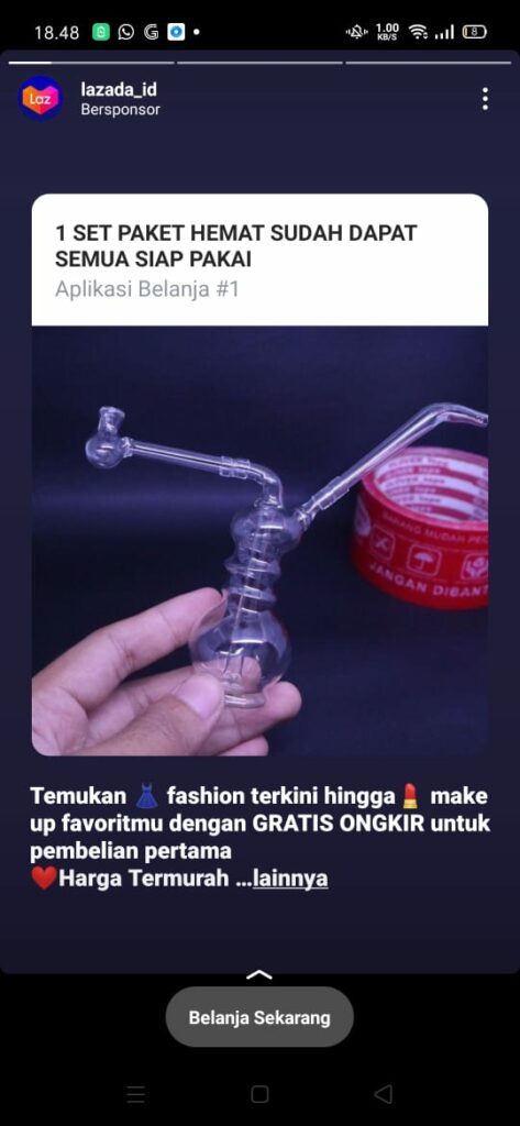 Waduh, Lazada Jual Paket Hemat Alat Penghisap Sabu