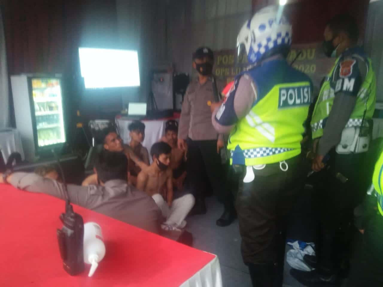 Geng Motor yang Diciduk Polres Cianjur Bawa Sajam dan Alat Hisap Sabu