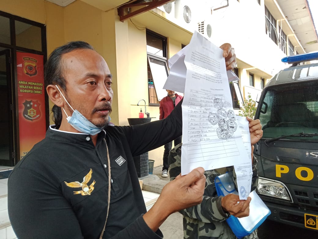 Geram, Dana BLT Dipotong! Puluhan Warga Desa Parakan Tugu Cijati Datangi Polres Cianjur