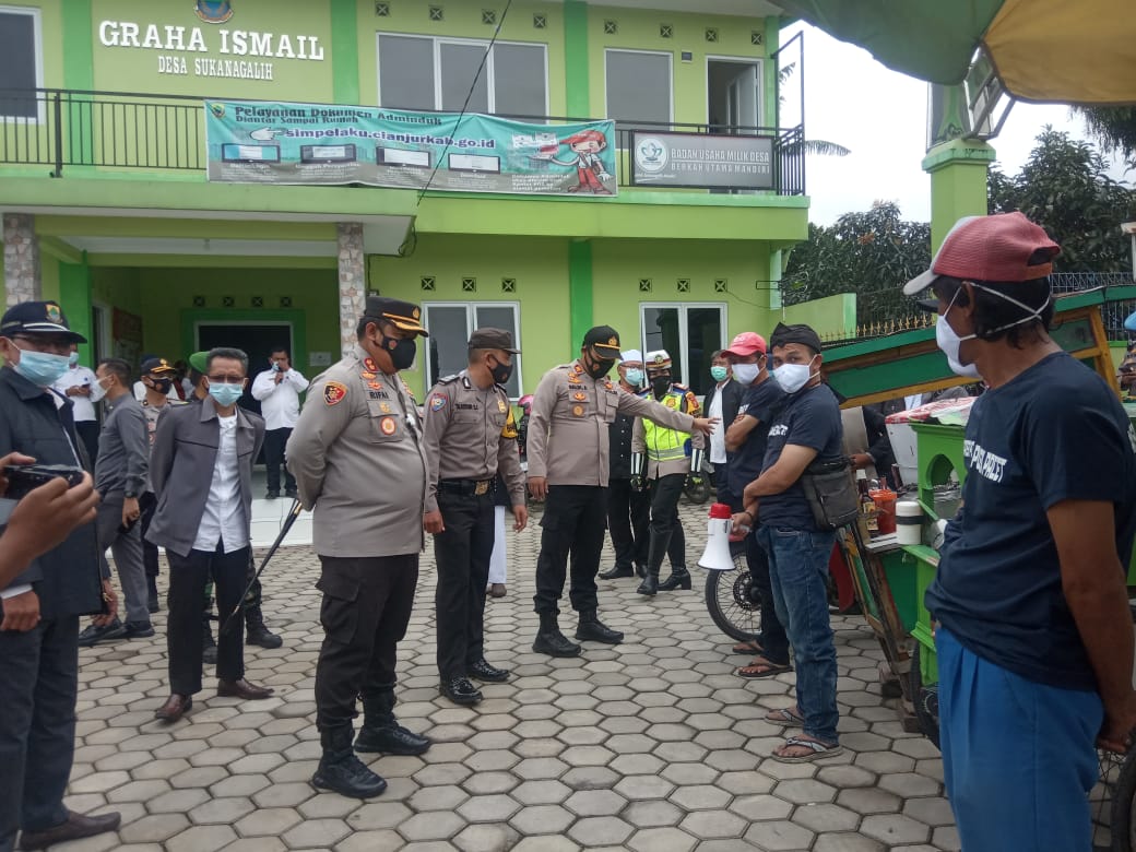 Kapolres Cianjur Terus Tinjau Posko Desa Tangguh Covid-19 di Sejumlah Wilayah