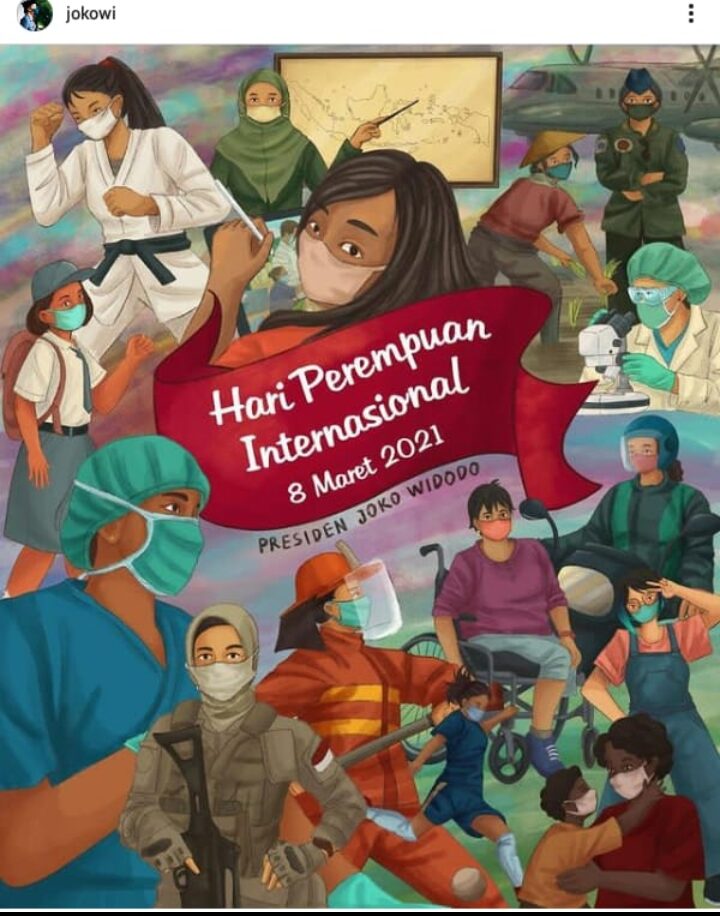 Presiden Jokowi Ungkap Kesetaraan Gender di Hari Perempuan Internasional Lewat Media Sosial