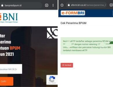 Cek penerima BPUM lewat Bank BNI dan Bank BRI, lengkap dengan syarat dan cara daftar BLT UMKM 2021.