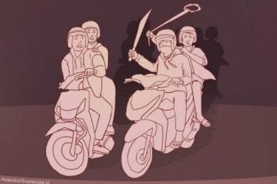 Ilustrasi begal.(Suara.com/iqbal)