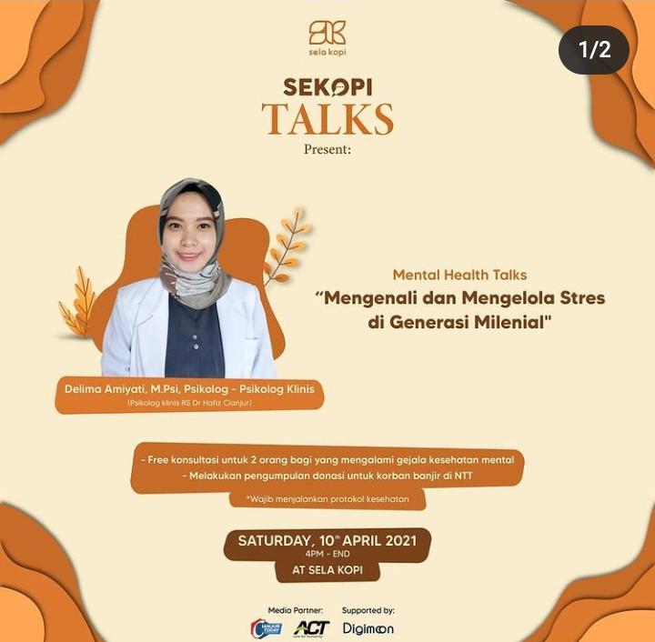 Save The Date! Besok Akan Ada Sharing Kesehatan Mental di Sela Kopi, Anak Muda Wajib Datang!