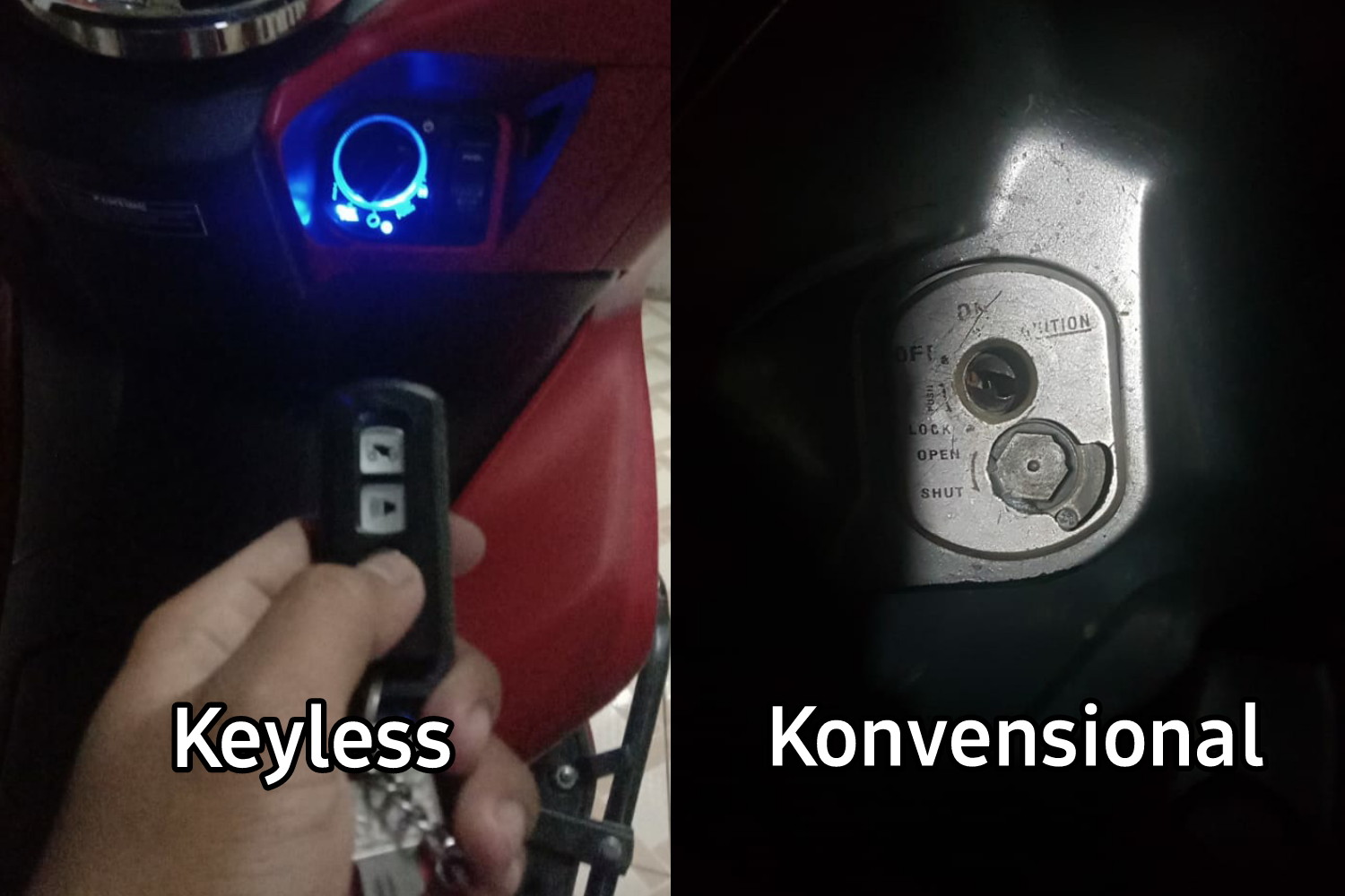 Ulas Sekilas Perbedaan Keyless Ignition dan Kunci Sepeda Motor Konvensional Honda