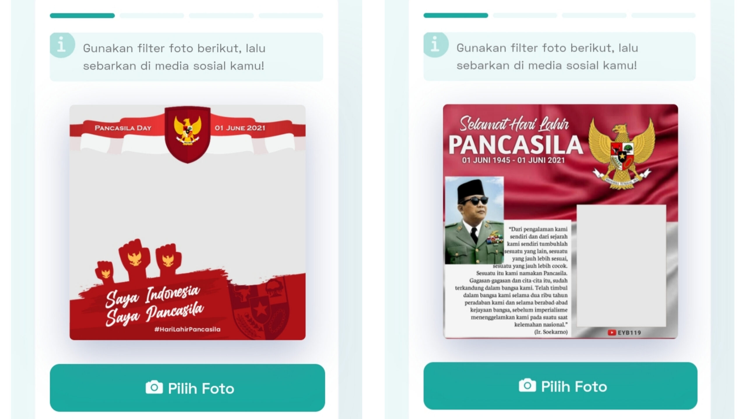 Kumpulan Bingkai Foto Twibbon Hari Lahir Pancasila