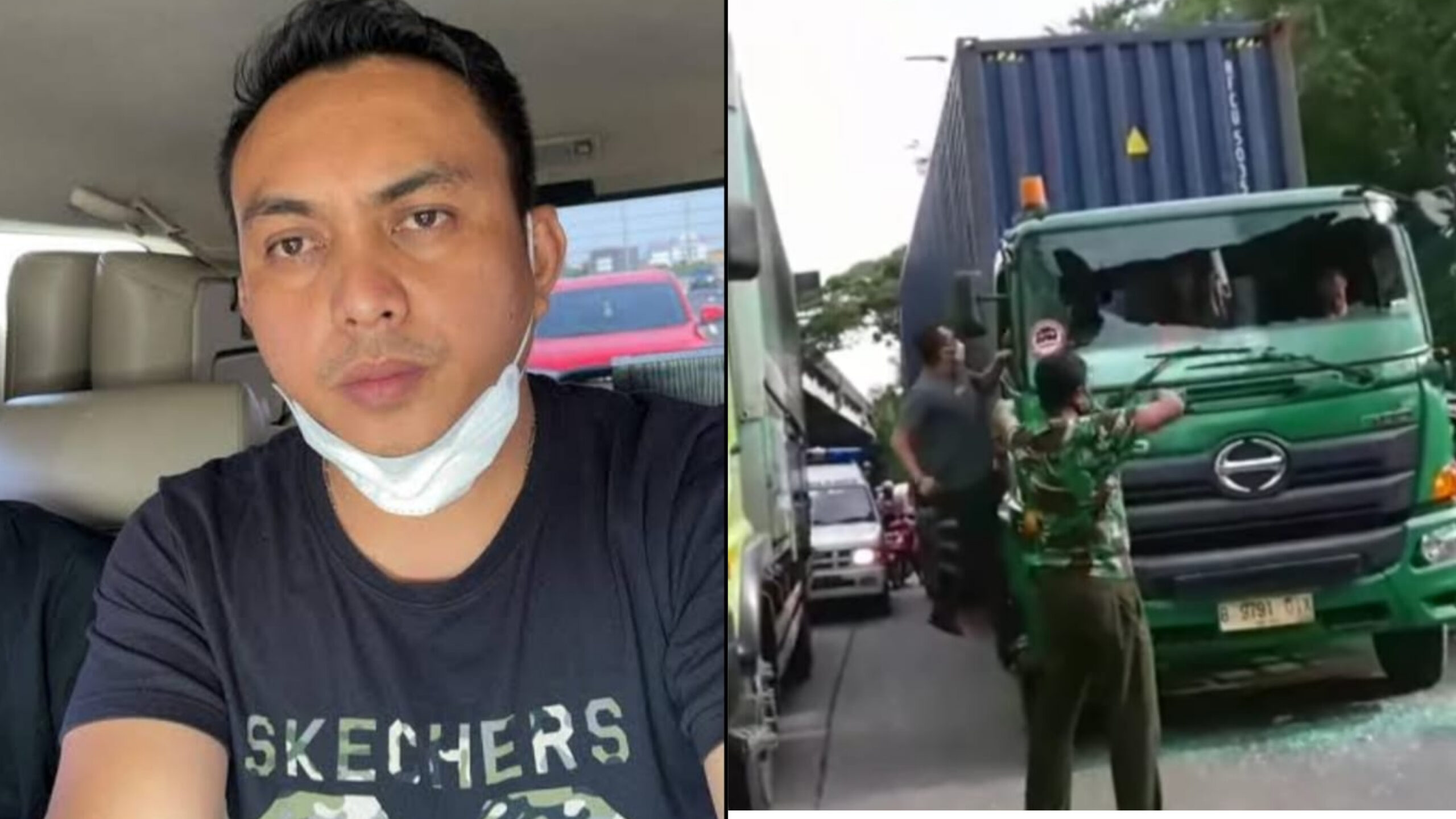 Ditangkap Polisi, Ternyata Ini Tampang Pengemudi Pajero yang Aniaya Sopir Truk Kontainer