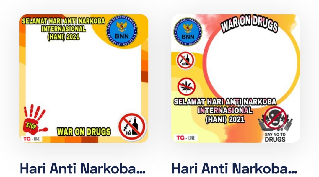 Berikut ini link untuk edit bingkai foto Twibbon atau Twibbonize Hari Anti Narkoba Internasional / Sedunia (HANI 2021) yang keren untuk diunggah di media sosial