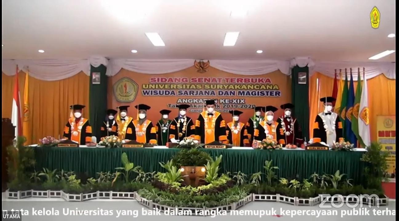 765 Mahasiswa Unsur Cianjur Mengikuti Prosesi Wisuda Secara Virtual