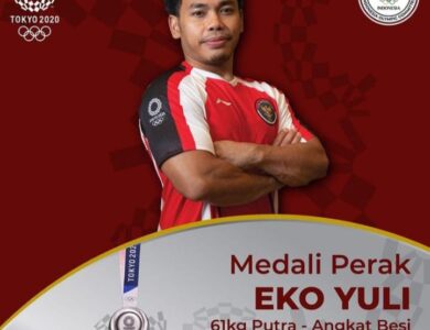 Eko Yuli Irawan Sumbang Medali Silver di Cabor Angkat Besi