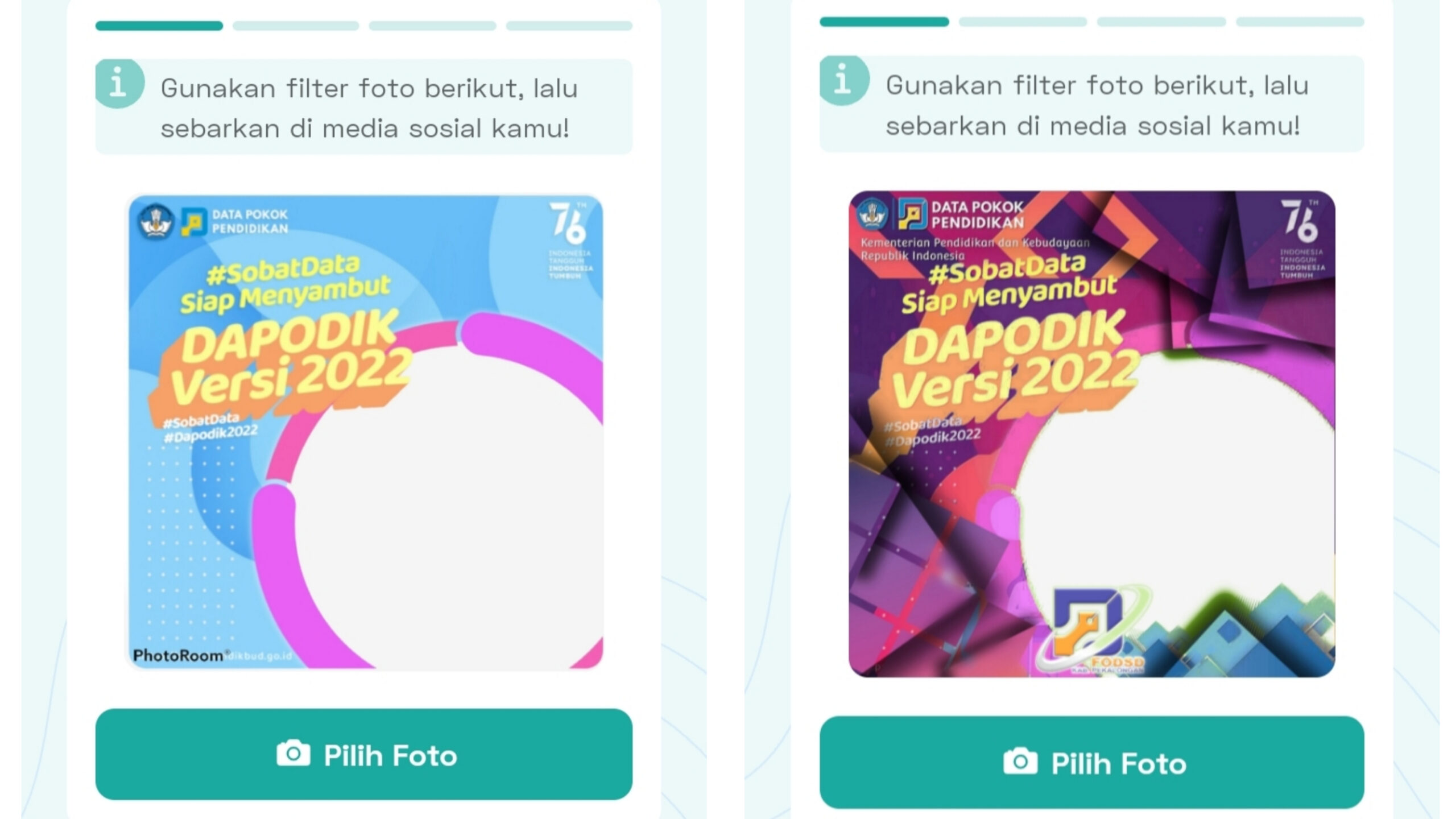 Download Bingkai Foto Twibbon Dapodik Versi 2022