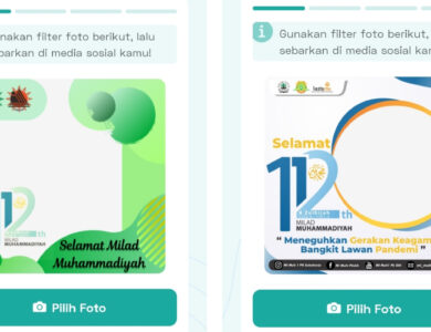 Bingkai Foto Twibbon dan Logo Harlah Muhammadiyah ke-112