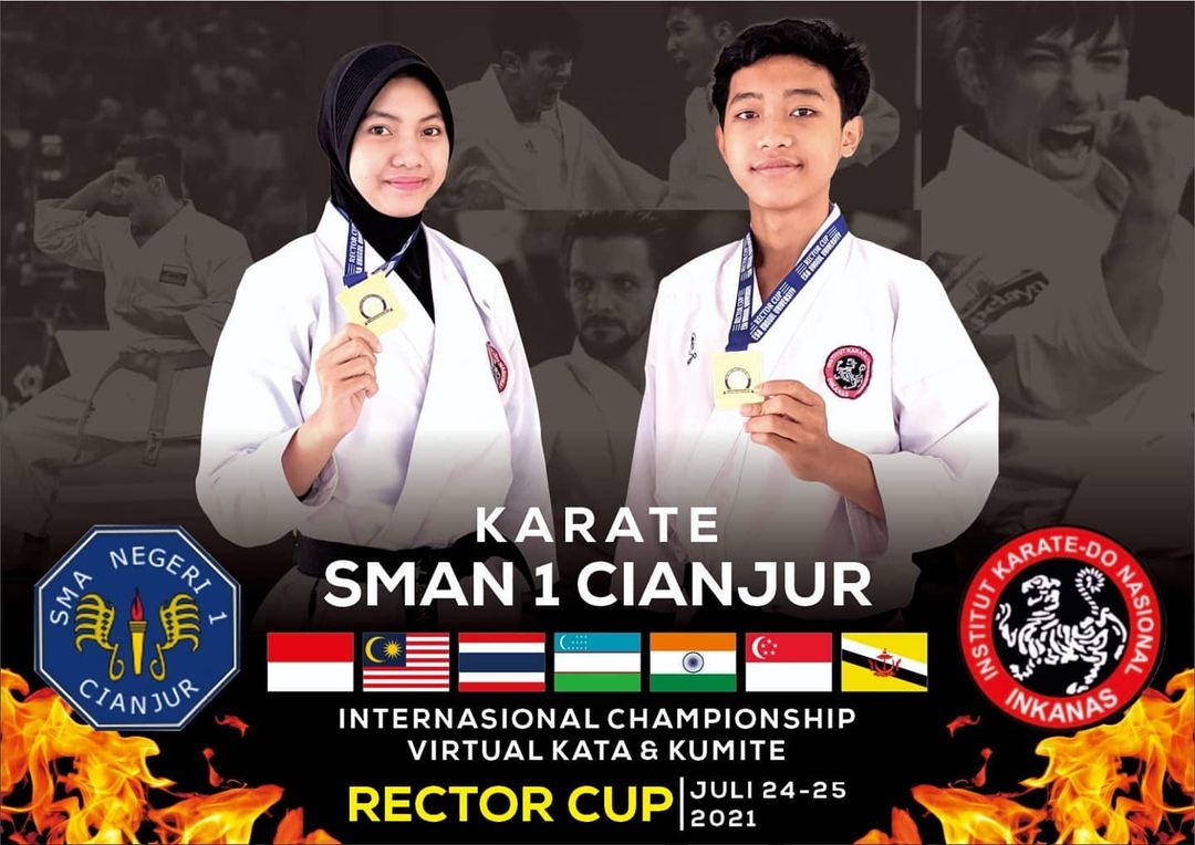 Mantap! Dua Siswa SMAN 1 Cianjur Raih Dua Medali Emas di Kejuaraan Karate Internasional