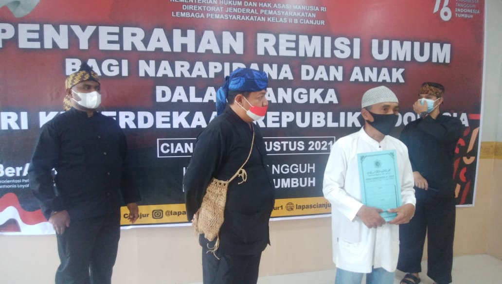 537 WBP Lapas Cianjur Dapat Remisi Hari Kemerdekaan RI ke-76