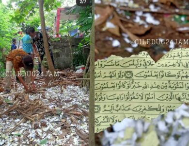 Heboh! Lembaran Al-Quran jadi Pembungkus Petasan di Ciledug