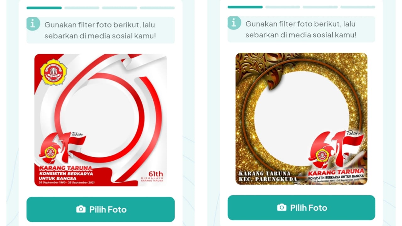 Kumpulan Bingkai Foto Twibbon dan Tema HUT Karang Taruna ke-61