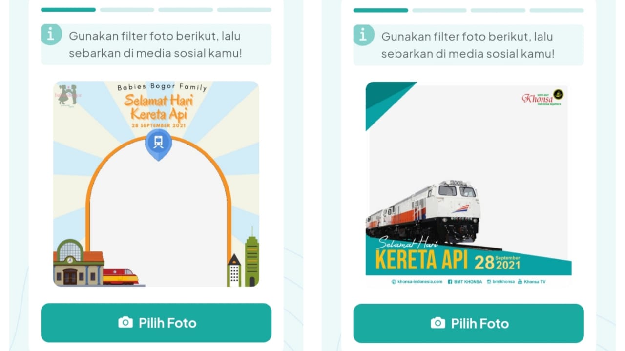 Link Download Bingkai Foto Twibbon Hari Kereta Api / HUT KAI ke 76