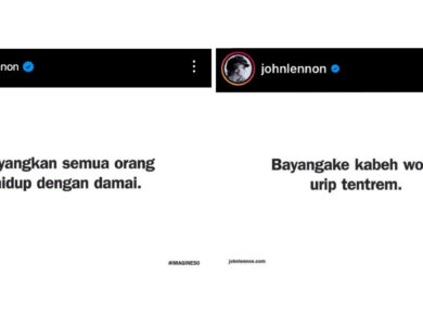 Heboh! Akun Instagram John Lennon Unggah Lirik Imagine dalam Bahasa Indonesia dan Jawa