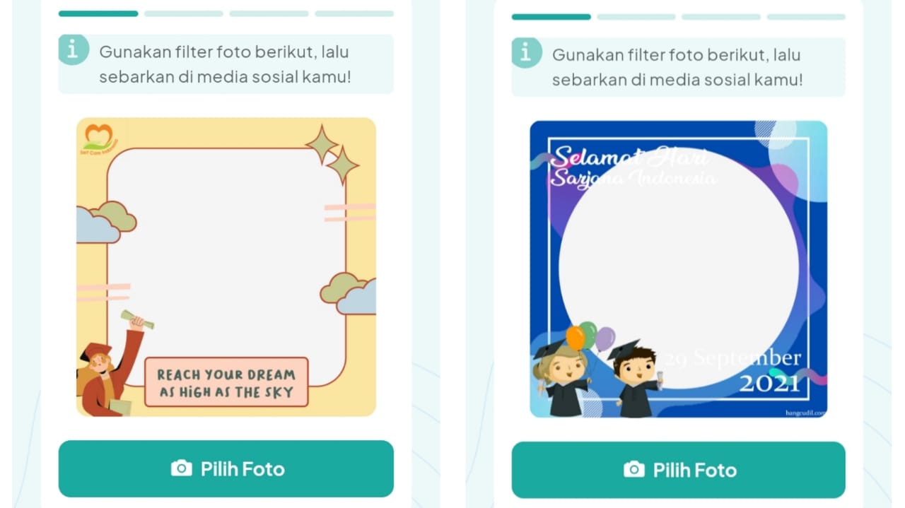 Berikut Bingkai Foto Twibbon Hari Sarjana Naisonal