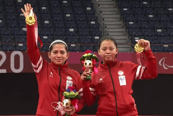 Leani Ratri/Khalimatus Sadiyah Sumbang Emas di Paralimpiade Tokyo, Jokowi Ucapkan Selamat