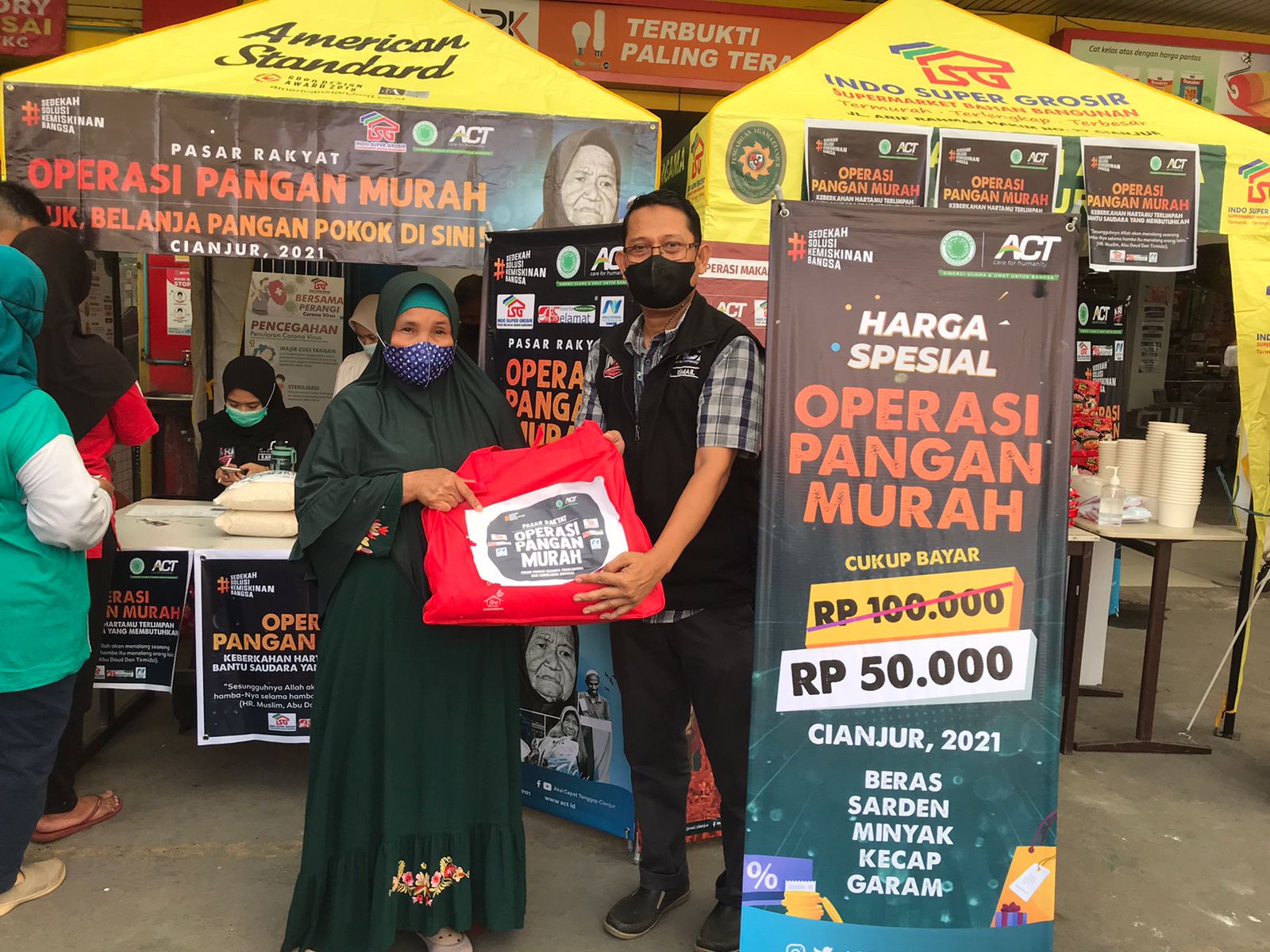 ACT Cianjur Hadirkan Program Operasi Pangan Murah bagi Masyarakat Terdampak Pandemi