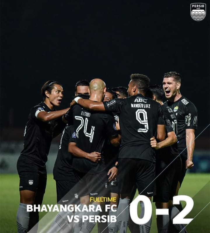 Tumbangkan Bhayangkara FC 2-0, Persib Bandung Petik Poin Penuh