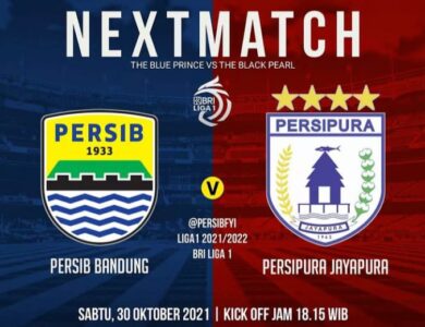 Jadwal Liga 1 2021: Persib Vs Persipura, Marc Klok dan Supardi Nasir Absen