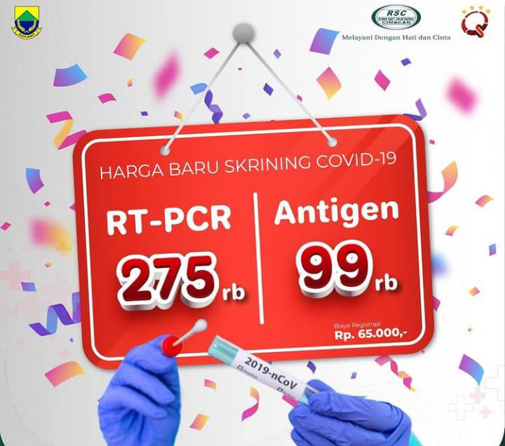 Tes PCR di RSUD Cimacan Kini Hanya Rp275 Ribu