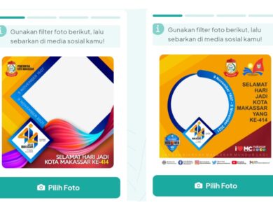 Twibbon HUT Kota Makassar ke 414, Ada Banyak Bingkai Foto Keren!