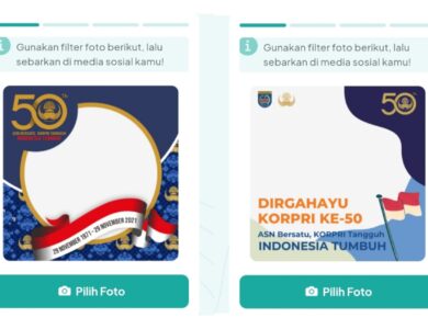 HUT Korpri ke 50, Yuk Pasang Bingkai Foto Twibbon Tahun 2021 di Sini!