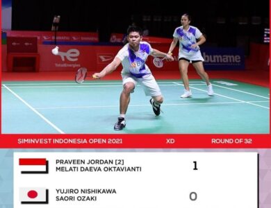Mantap! Praveen/Melati Melaju ke Babak 16 Besar Indonesia Open 2021