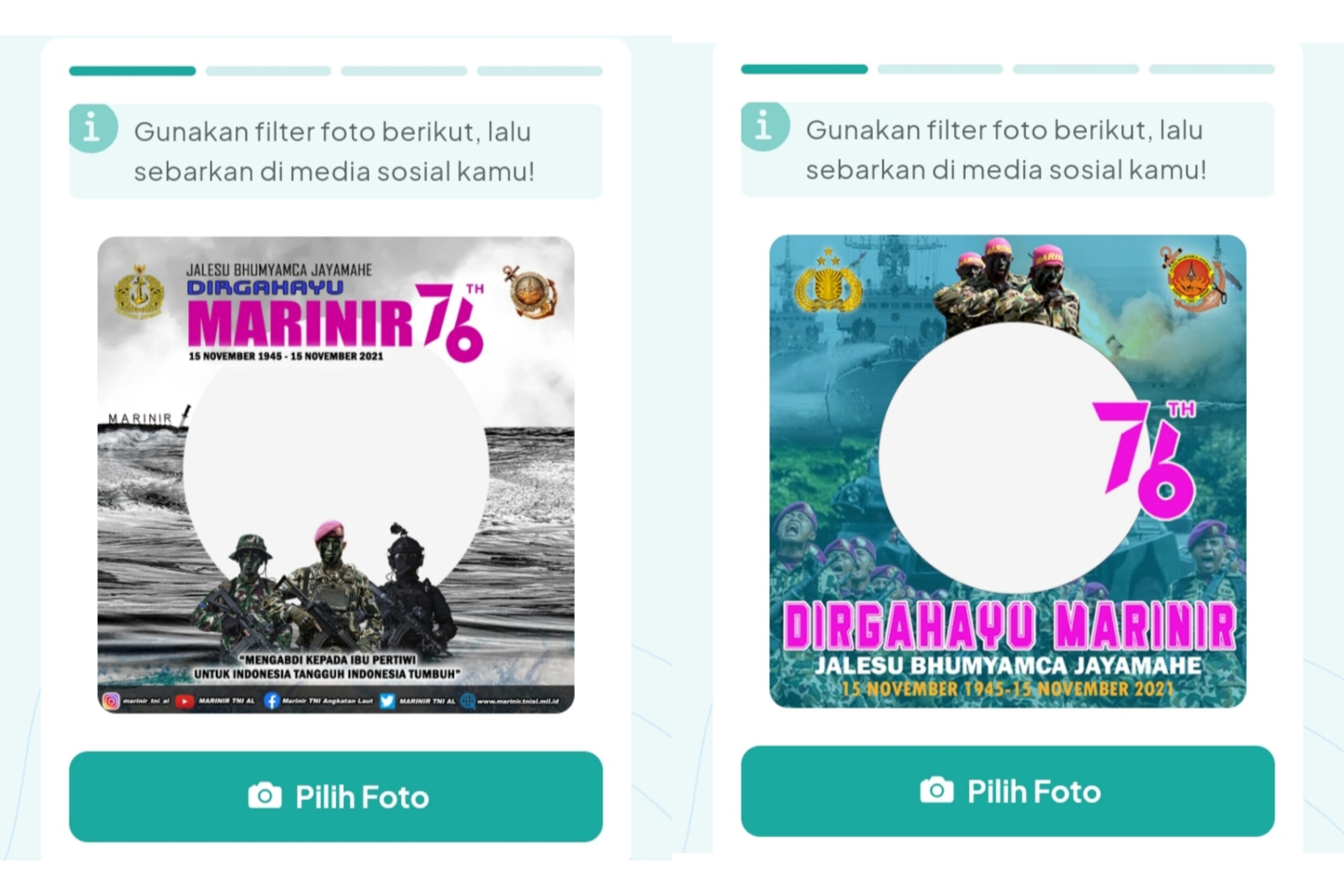 HUT Marinir ke 76, Pasang Twibbon Keren dan Gratis di Sini!