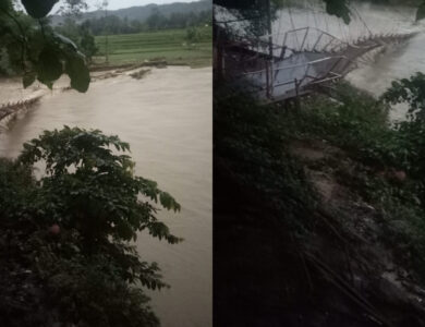 Jembatan Penghubung Dua Desa di Cianjur Selatan Ambruk, Aktivitas Warga Terhambat