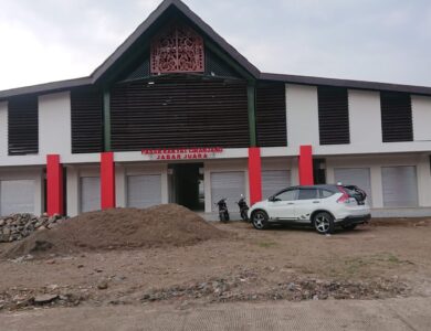 Hanggar Pasar Ciranjang Selesai Dibangun, tapi Masih Kosong Melompong