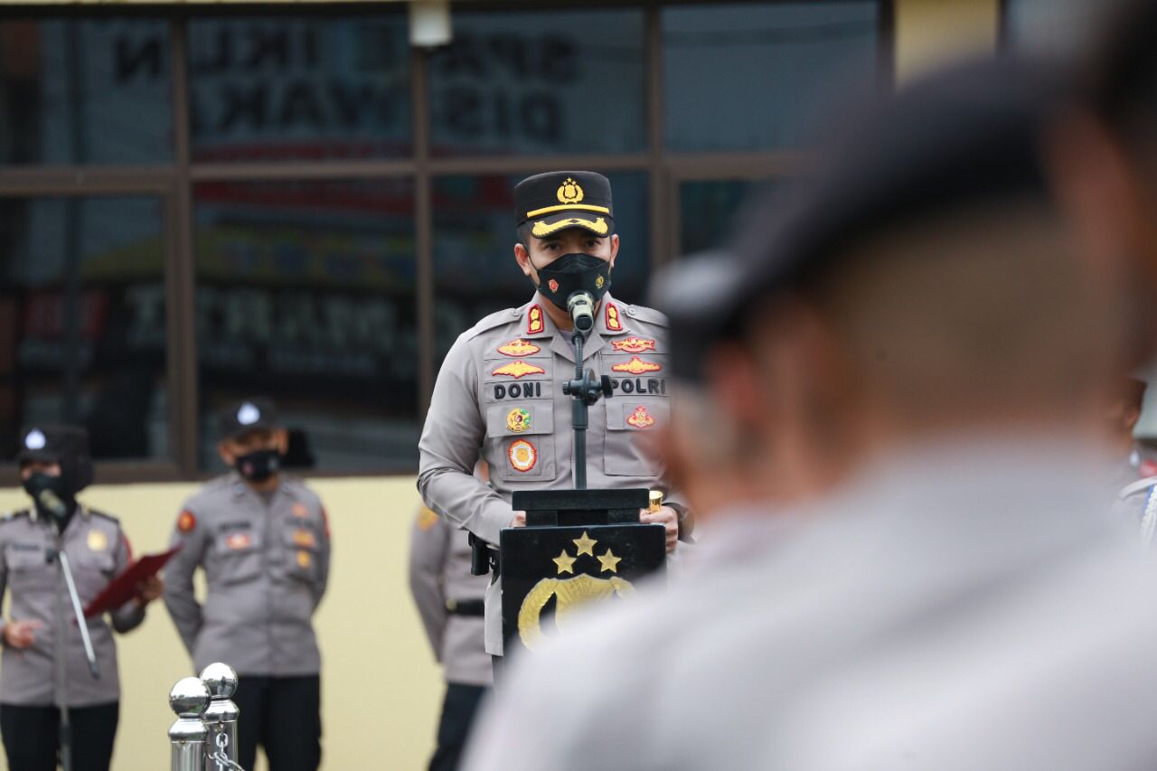 Kapolres Cianjur PTDH Anggota yang Melakukan Pelanggaran Kode Etik