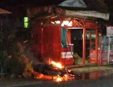 Sepeda Motor Terbakar di Mande Setelah Isi BBM