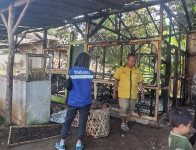 Damkar Jauh, Warung Buah-buahan di Naringgul Hangus Terbakar