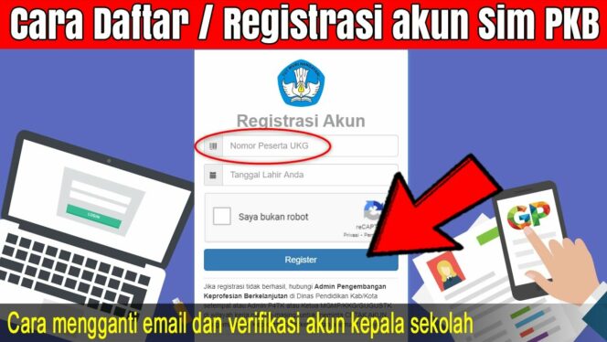 
 Cara daftar dan masuk SIMPKB