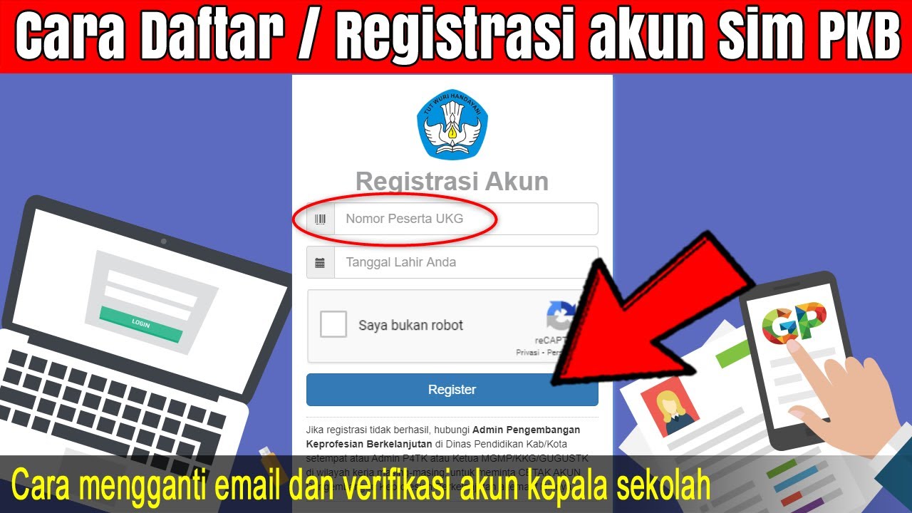 Cara daftar dan masuk SIMPKB